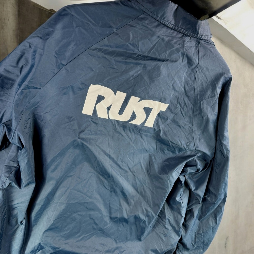 VTG Windjammer RUST Jacket Men M-XL San‎ Diego Punk Indie Nylon Windbreaker Band